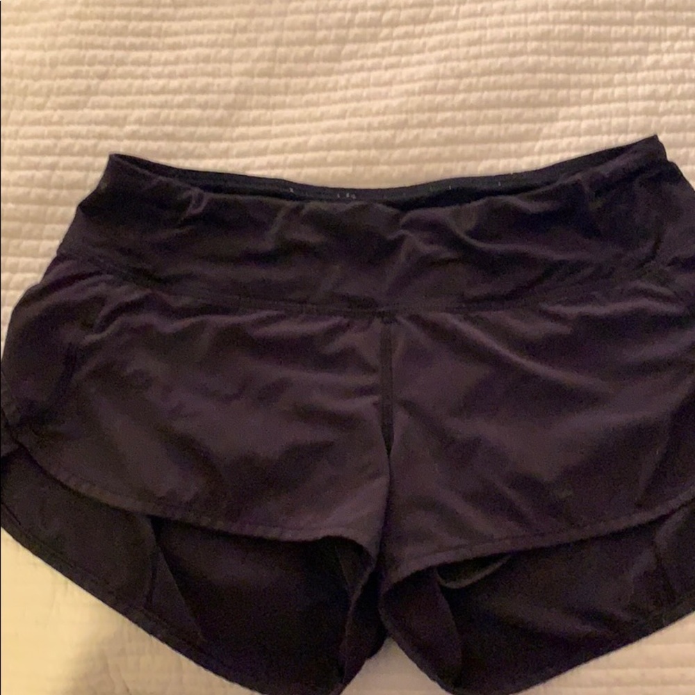 speed short lulu lemon Black